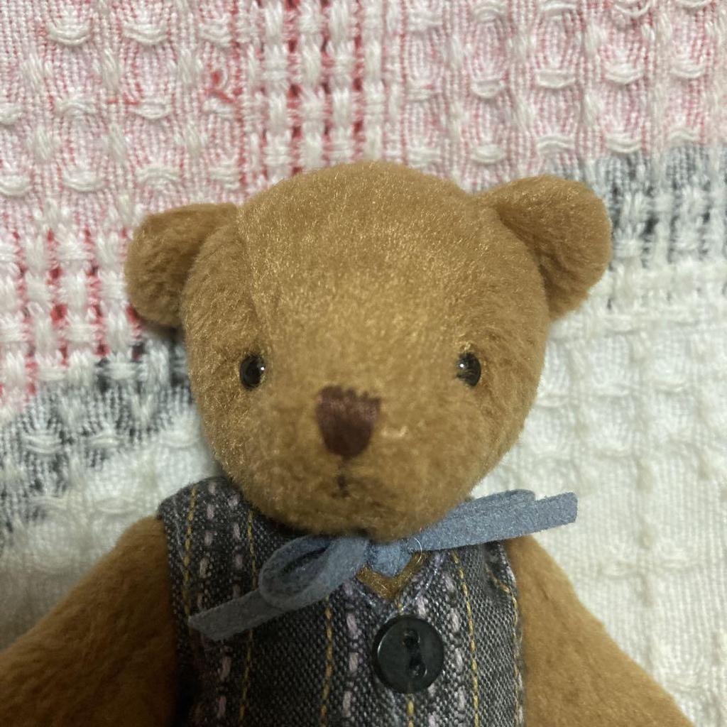 [USED] Sun Arrow small teddy bear plush toy, used