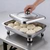 Rechaud Aço Inoxidável Aquecedor de Buffet com Tampa de Vidro Pernas Removíveis Prato de Jantar para Buffets Hotéis Churrasco ao Ar Livre Serviço de Catering