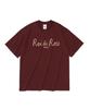 ROIDESROIS Script Logo Paris Short Sleeve T-Shirt (Wine)