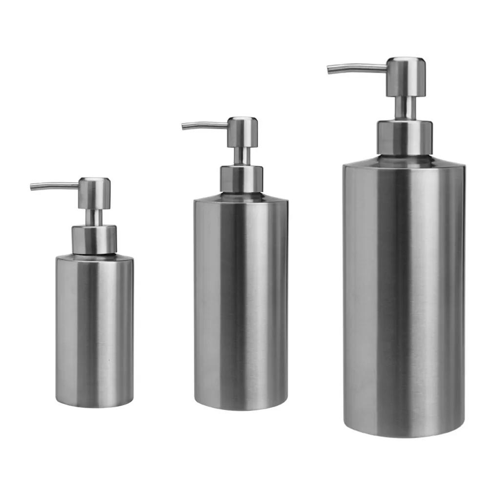 Dispenser di sapone liquido Flacone di gel 304 Acciaio inossidabile Pompa per lozione Sapone per le mani Dispenser per cucina e bagno 250 ml/350 ml/550 ml