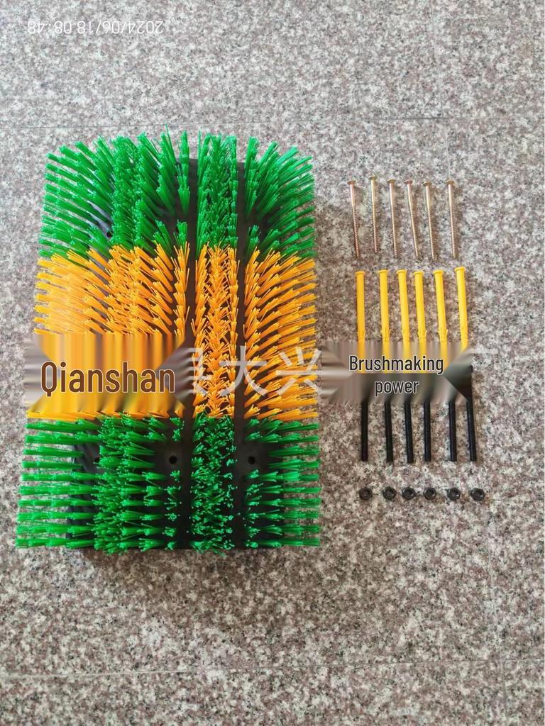 Bardzo Duża Składana Szczotka do Ciała Krowy – Trójsekcyjna Rolka do Masażu i Drapania do Czyszczenia Zwierząt Gospodarskich