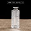 Retro Embossed Transparent Glass Vase: French-Inspired Luxury Home Decor for Living Room