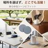 Azhou Diatomaceous Earth Coasters Set 2 Velvet Back Round Light Gray