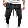 Cargo Pants Handsome Deep Crotch Comfy Camping Pants Drawstring Mid Waist Fitness Pants Sports Pants Workwear