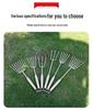 Stainless Steel One-Piece Handle Multi-Tine Garden and Seafood Rake