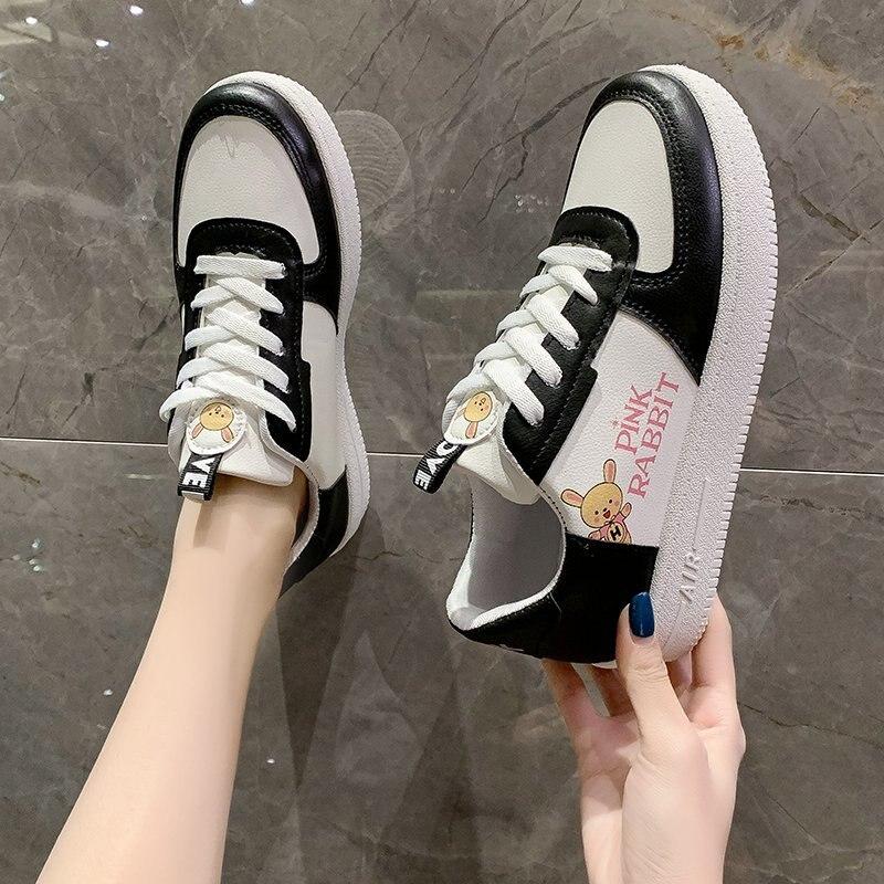 black white platform shoes