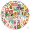 50Pcs/Set Pink Christmas Stamp Series 02 Stickers DIY Fashion Waterproof Doodle Decals Stickers
