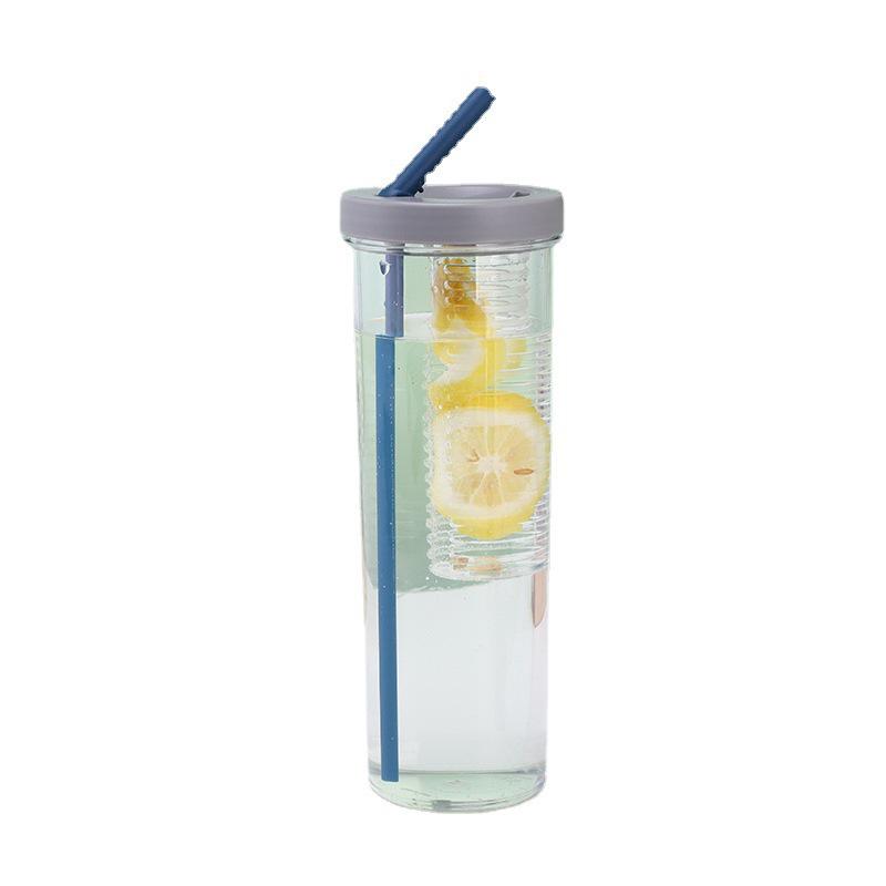 "Durable, Shatter-resistant Couple's Straw Cup with Dry/wet Separation and Large Capacity, Perfect for On-the-go Use."