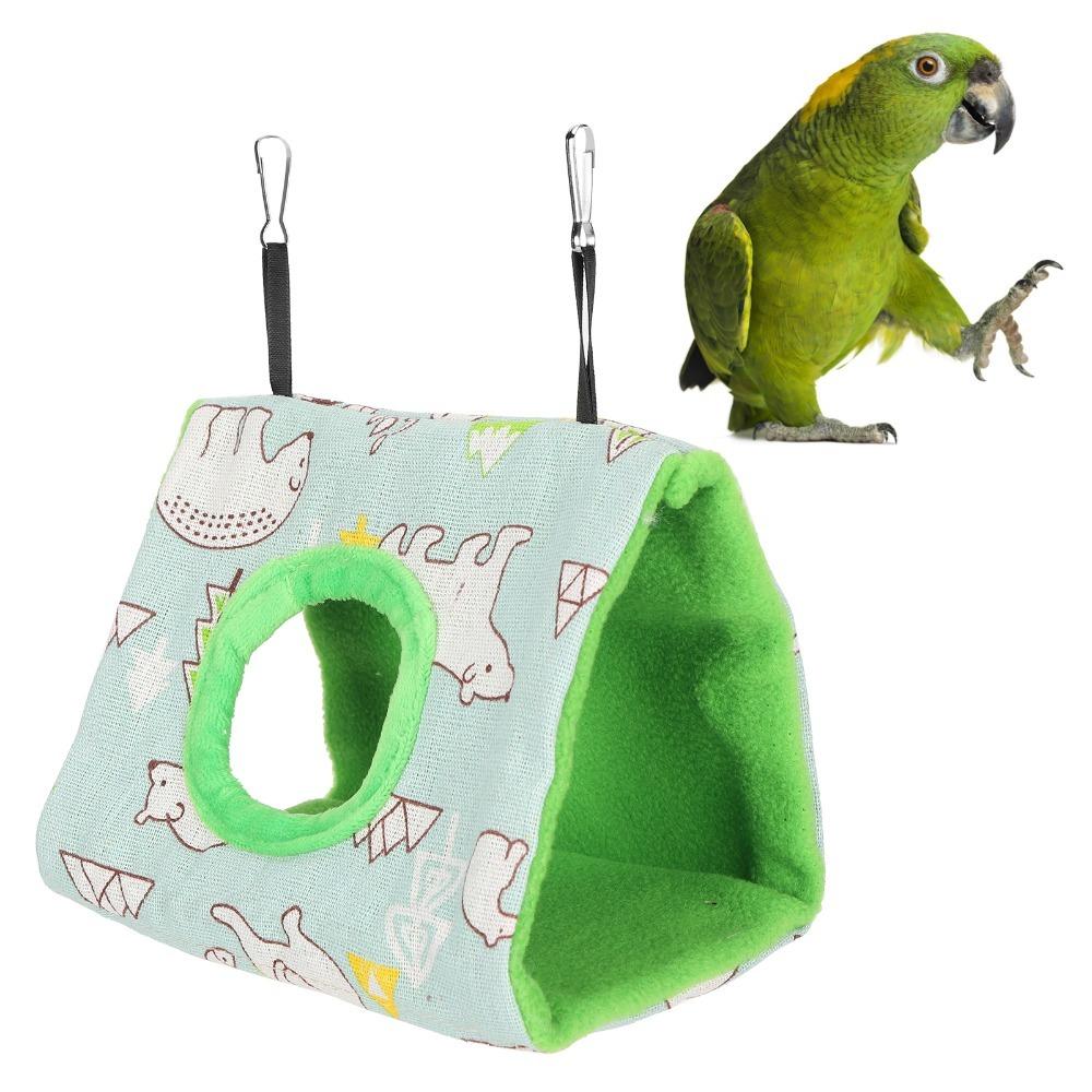 Plush Fluffy Bird Nest House Soft Flannelette Fabric Sleeping Bed Hanging Hammock Bed For Hamster