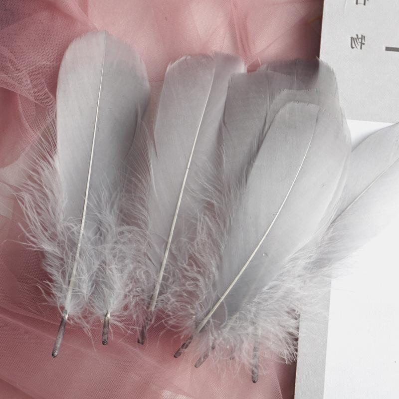 50Pcs Goose Feather Soft Big Floating Diy Sunflower Wall Decoration Dream Catcher Wing Decoration Handmade Material Colored Cat Stick Feather