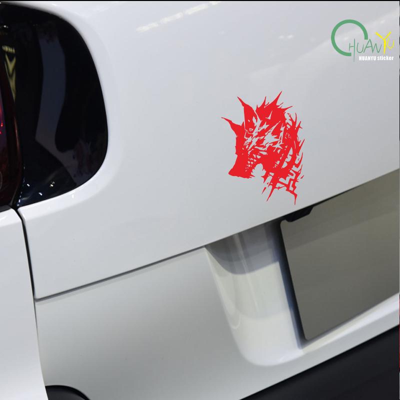 Electric car sticker dynamic motorcycle wolf head decoration  creative waterproof scratch protection
