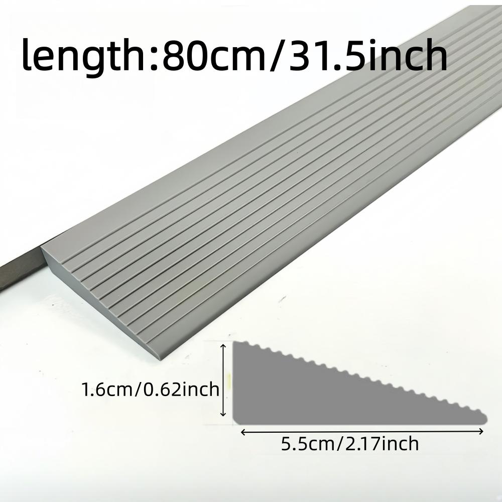 

0.8M Multi Purpose Ramp Mat Door Threshold Ramp Self Adhesive Durable Non Slip Suitable for Robotic Vacuums Home Accessories