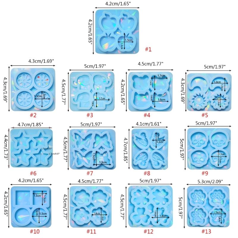 Light and Shadow Geometric Resin Casting Silicone Mold Woman Keychain Decorative Pendant Earrings Mold for DIY Crafts