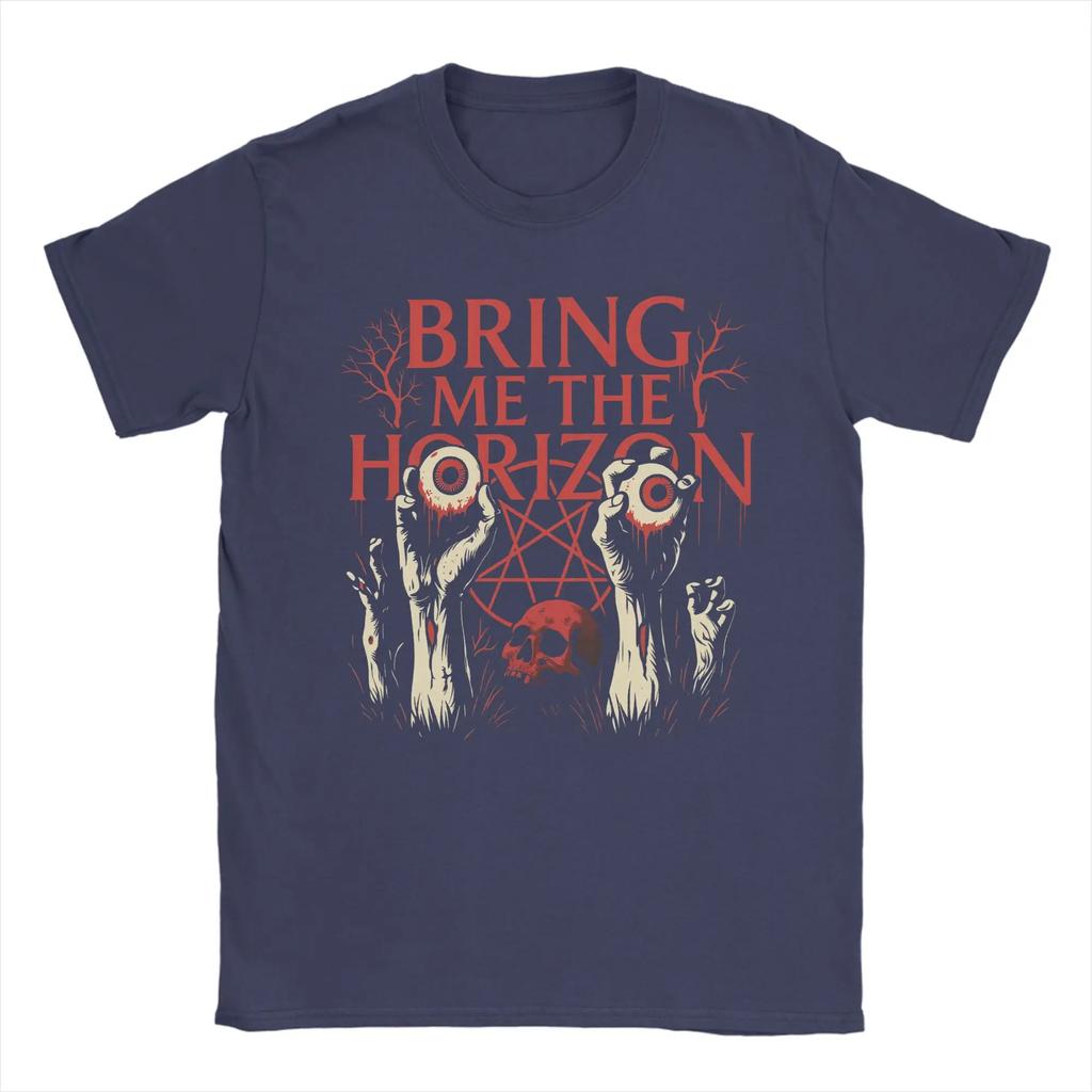 BMTH Bring Me The Horizon Metalcore TShirt Men Fashion Cotton Tee Shirt O Neck Short Sleeve T Shirts S4XLClothing