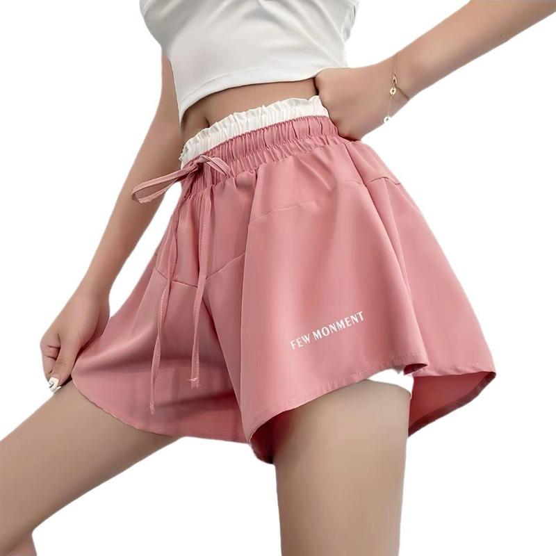 Summer Sports Shorts Women's Loose Running Anti-slip Fitness Pants High-waisted Training Thin Casual Yoga Pants