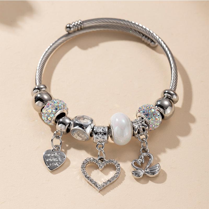Fashion Multi-Element Rhinestone Beaded DIY Bracelet Jewelry
