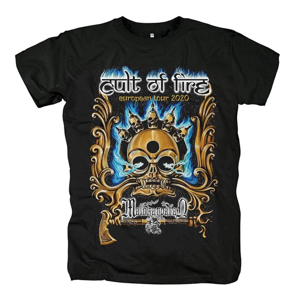 Культ Огня Унисекс Хлопковая Футболка Смешной Череп БЕСПЛАТНАЯ ДОСТАВКА Унисекс Футболка L