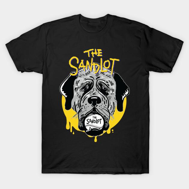 

Men Black Print T-shirt Dog - Sandlot No-Cut Transfer Paper Print Cotton Tshirt L