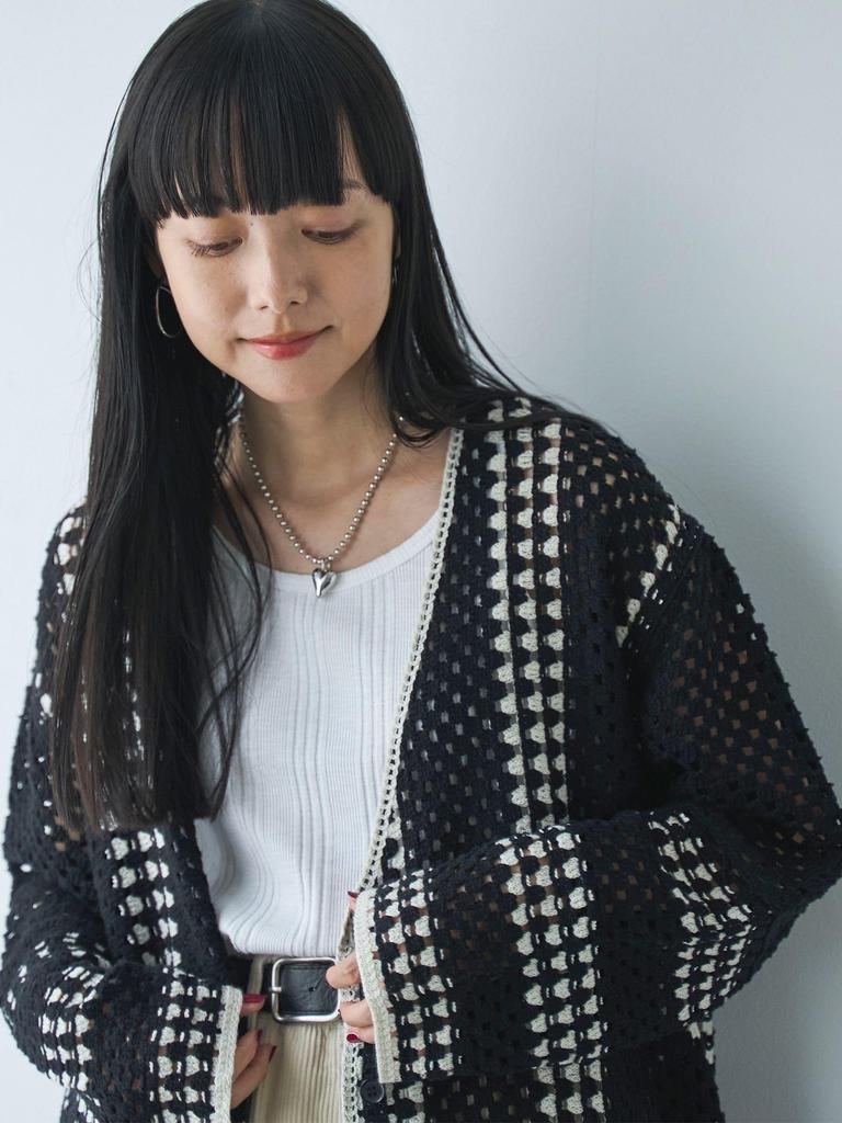 [Coen] Crochet V-neck Cardigan 76376430098 9100 Other 1 (91) FREE