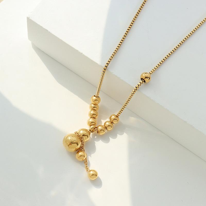 

Ожерелье с подвеской в виде тыквы в китайском стиле с гальваническим покрытием из 18-каратного золота, невыцветающее ожерелье с нишевым дизайном P042