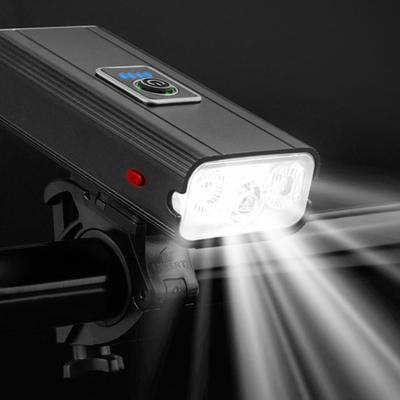 Przednia lampka rowerowa USB ładowalna 6 trybów regulowana 400LM wodoodporna uniwersalna MTB szosowa rower górski nocna jazda lampka przednia