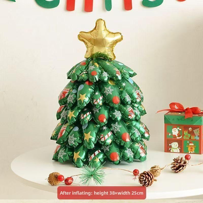 Inflatable Christmas Tree Santa Claus Toy Cartoon Inflatable Model Ornament Xmas Party New Year Po Prop Christmas Decoration