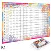 2026 Yearly Wall Calendar Poster With Stickers Large Planning Schedule Home Office Organization Time Management Tool Schedule