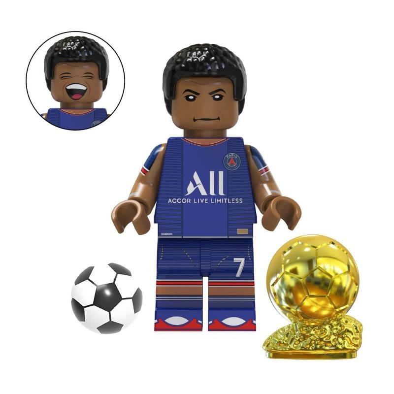 Soccer Star Series Team Building Blocks Set Small Plastic Pieces