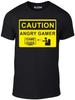 Angry Gamer Men's T-Shirt - GAME GIFT ARCADE MACHINE RETRO PRESENT VINTAGE FUN