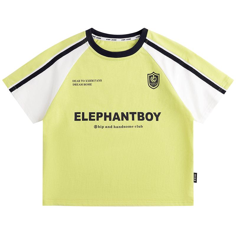 Xiaoxiang Ham Boys  Pure Cotton Short Sleeve T-Shirt - 2026 Summer Collection 120