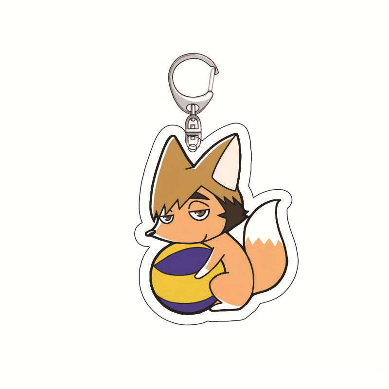 

Volleyball Boy Haikyuu Keychain Acrylic Keychain Pendant Hinata Shoyo Kageyama Tobio Wake Up Handle Pendant Anime Merchandise Set 5.5CM