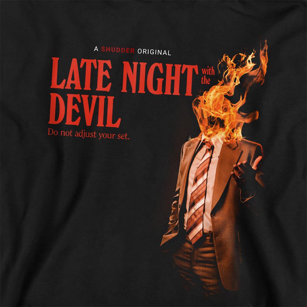 Late Night With the Devil Childrens/Kids Fire Hoodie