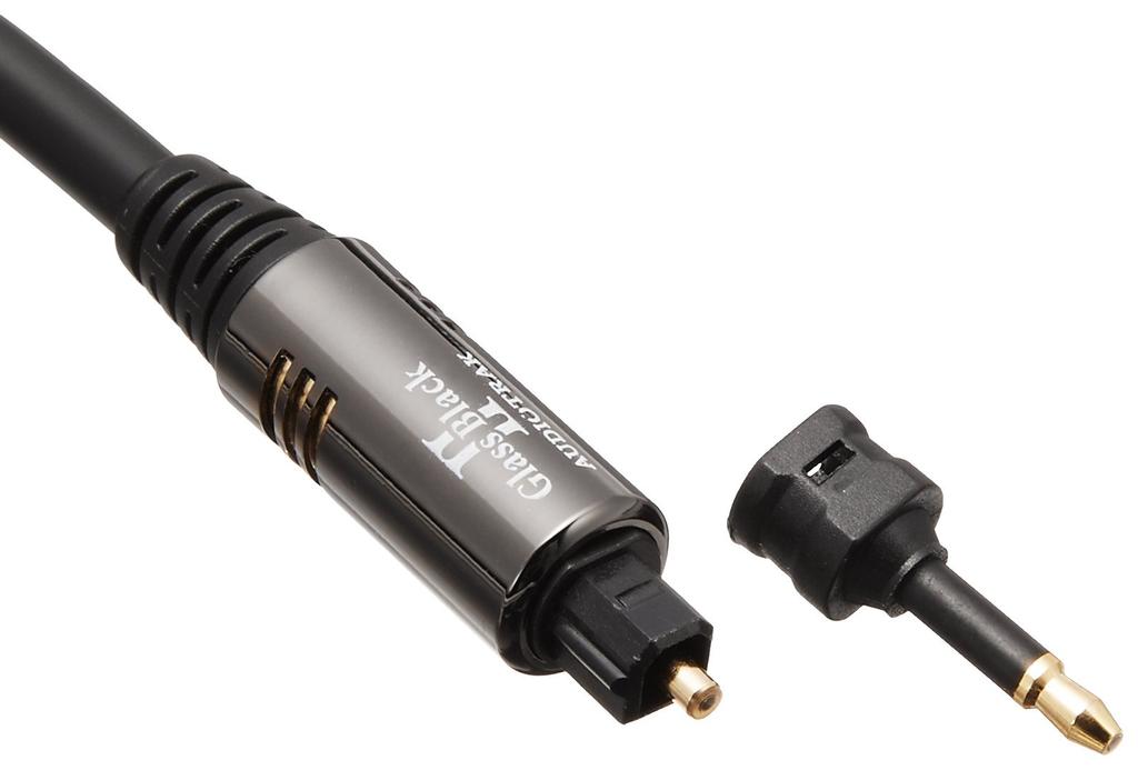 WiseTech AUDIOTRAK Glass Black II Plus Optical Digital Cable 3.0m