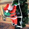 Merry Christmas 25cm Christmas Climbing Ladder Doll Rope Hanging Christmas Theme Xmas Hanging Pendant Santa Claus Doll Gift