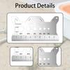 Screw Gauge Bolt Card, Identify Thread and Sizes, Measuring Tool, Nut Sizing