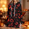 Women's Fashion Casual Long Sleeve Hoodie with Halloween Print for Fall