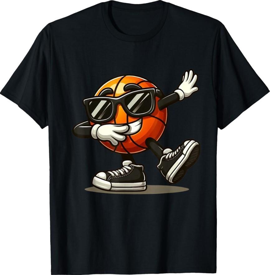 Dabbing Basketball Funny Sports Player Funny Bball Unisex T-Shirt M