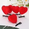 Valentines Day Plush Heart Hair Clip for Women Girl Music Festival Hair Pin Set of 20 Holiday Gathering Party Barrette