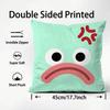 Style Cute Expression Cushion Cover Soft & Easy-Wash Pillow Case – Versatile For Couch, Bed, Travel And Office