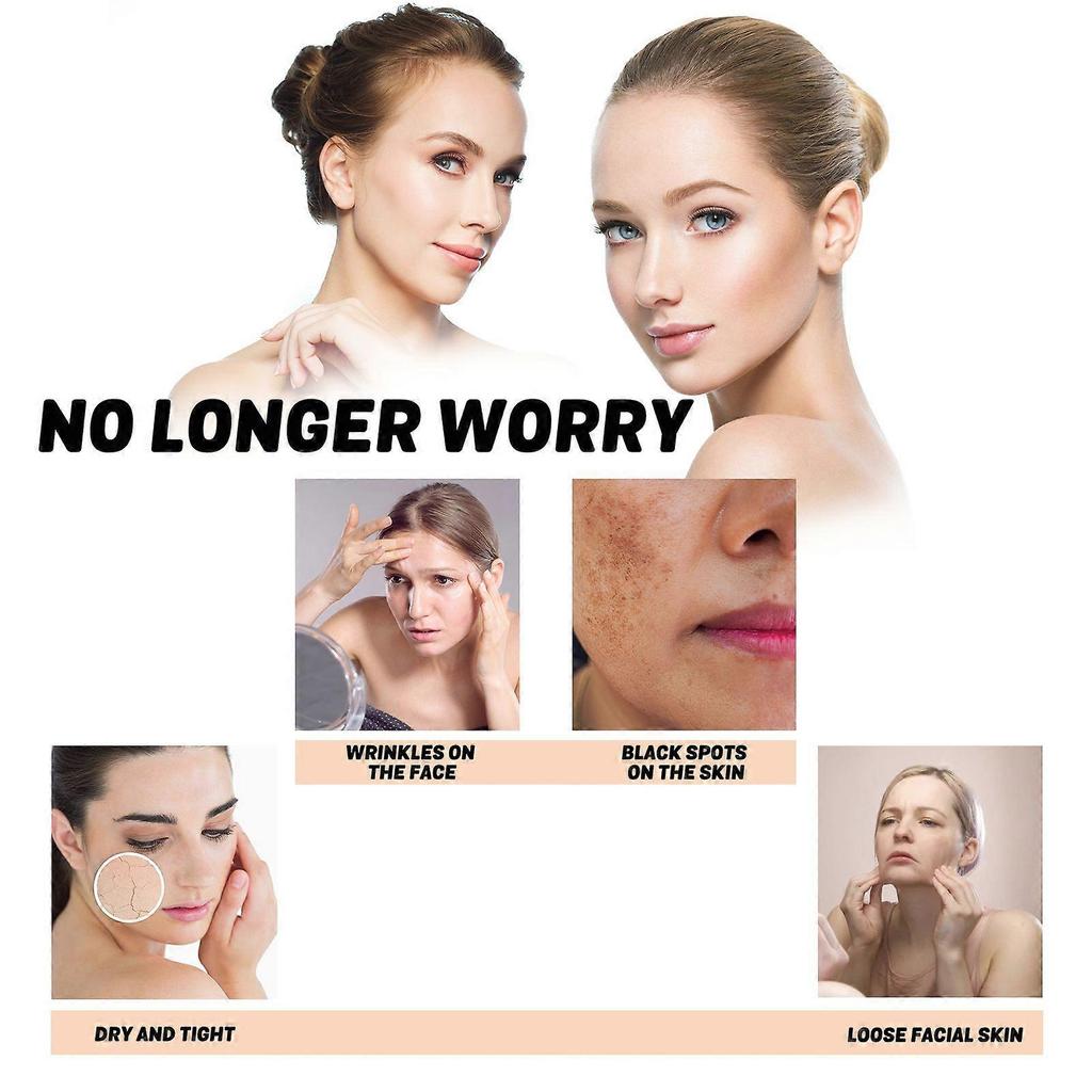 Ouhoe Kollagen Anti-Aging Essenz zur Reduzierung feiner Linien und Nasolabialfalten im Gesicht, Feuchtigkeitsspendende und Anti-Falten Essenz