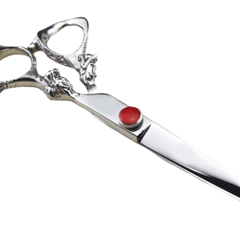 6.0-Inch Glossy Big Dragon Hairdressing Scissors - Straight & Thinning Shears for Barbers