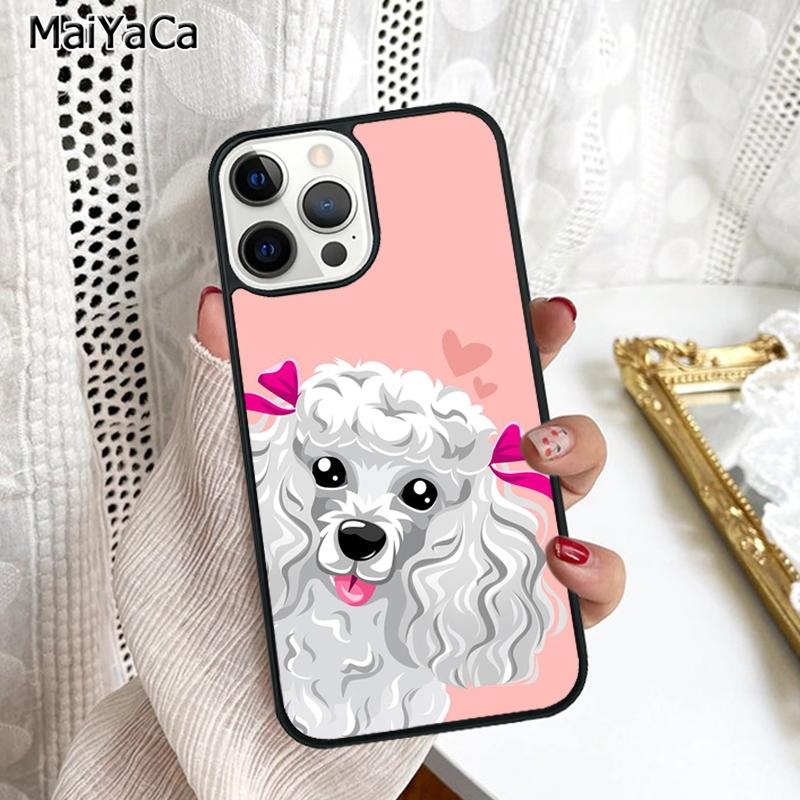 Poodle Dog Cartoon Phone Case Cover For iPhone 17 Air 16 16e 15 Plus 11 12 13 14 Pro Max Shell Coque