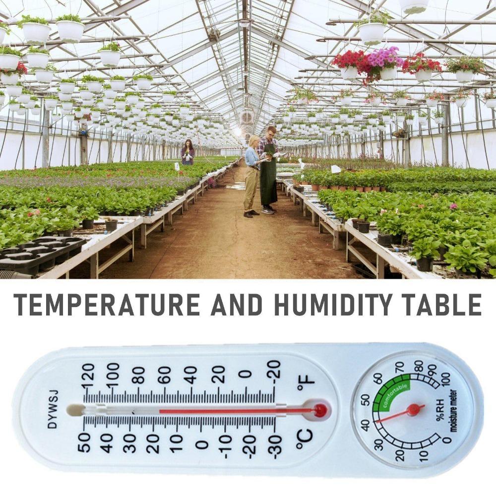 5pcs Wall Hanging Thermometer for Indoor Outdoor Home Garden Greenhouse Planting Humidity Meter Temperature Monitor Measurement Tool