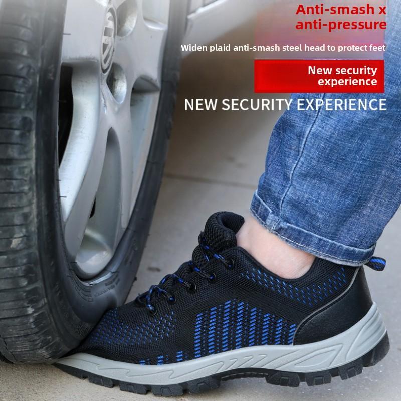 Fashion 2025 Safety Shoes for Men Women Steel Toe Anti Static Anti-smashing Anti-puncture Breathable Upper Comfortable Soft Outdoor Shoe