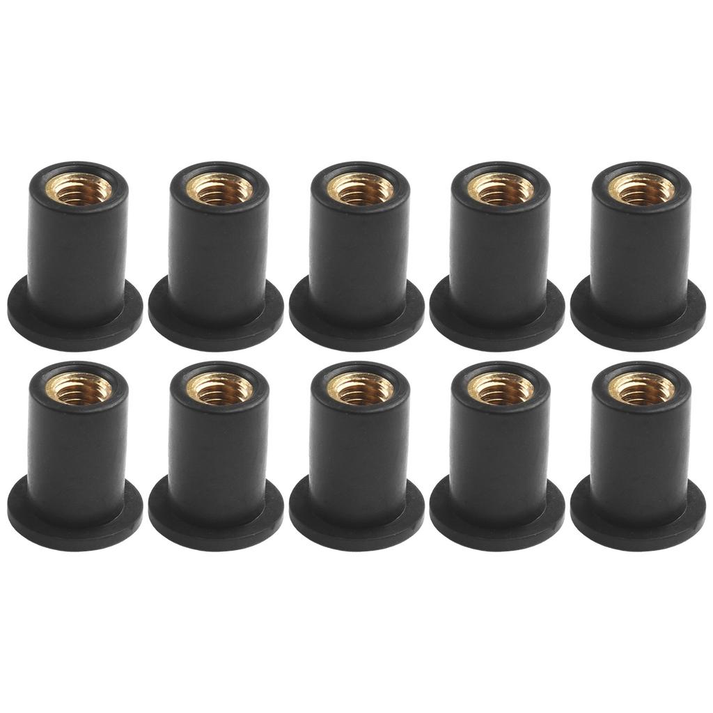 Nuts Nut 5mm ATV Black Bodywork For Most Windshields