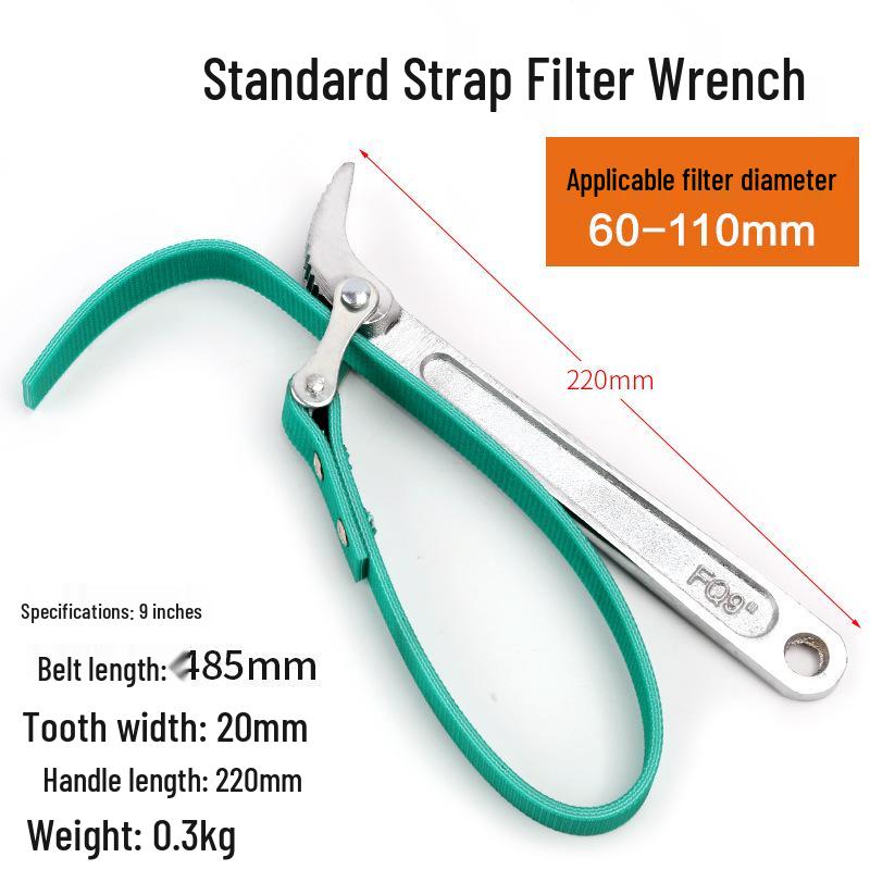 Non-slip Oil and Water Filter Wrench Tool
