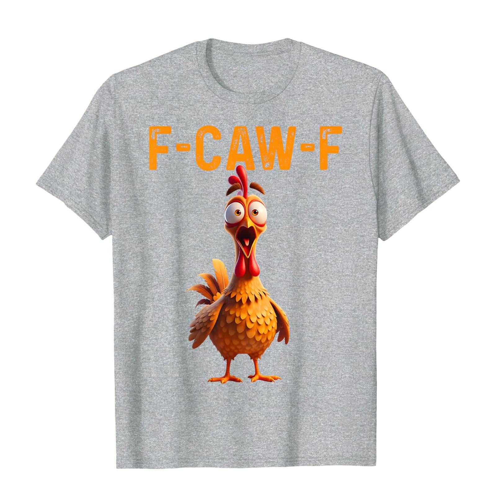 

Смешная футболка с петухом, кукарекающим F-Caw-F, и каламбуром M