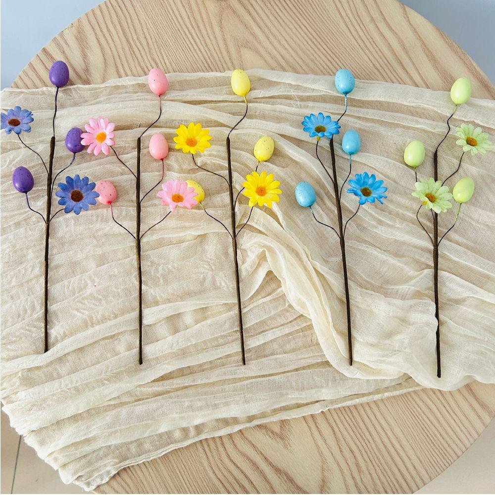 Easter Egg Branch Realistic Decorative Branches Colorful Foam Eggs High-Quality Fake Plant Decoration For Vase Arrangement Home