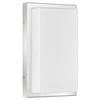 LED Wall Sconce - White - Glass - Motion Detector - LCD Screen - 29 Cm X 17 Cm