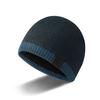 New Knitted Hat Men's Dome Pullover Autumn and Winter Warm Hat, Fashion Casual Leather Label Wool Hat